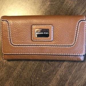 Brown MK wallet lightly used